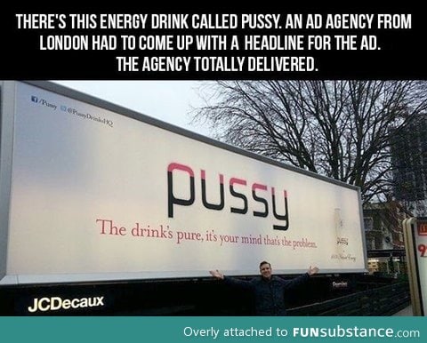 P*ssy Energy Drink