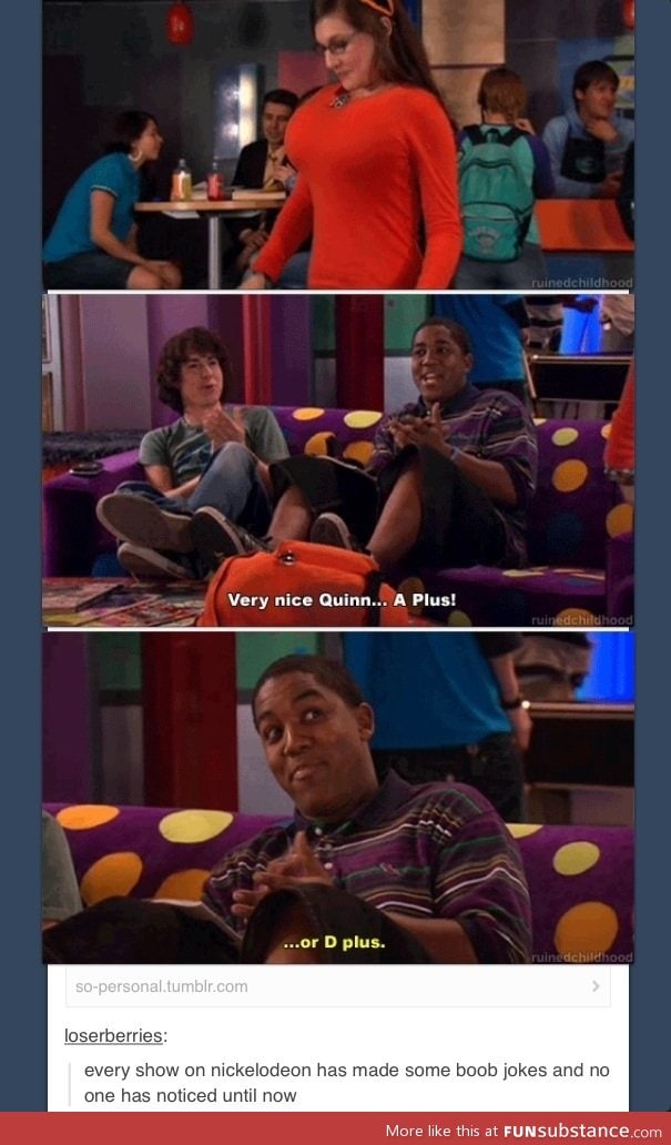 Zoey101 b**b size joke