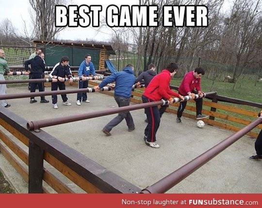 Human foosball