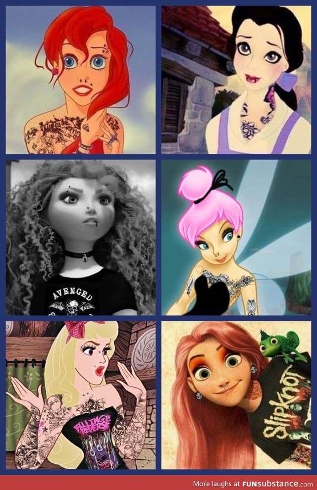 I saw someone posted Disney punk guys, so I found the girls!