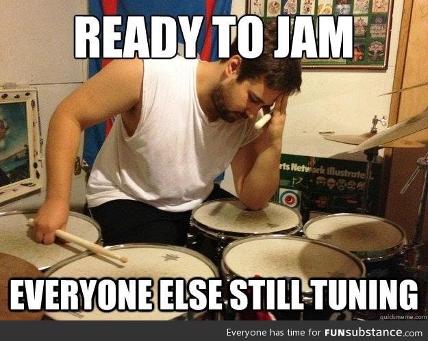 First world drummer problems