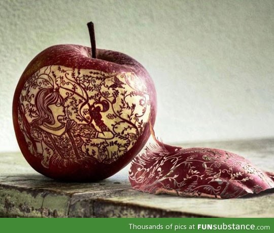 Amazing apple art