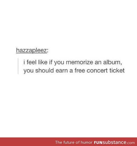 Concert tickets