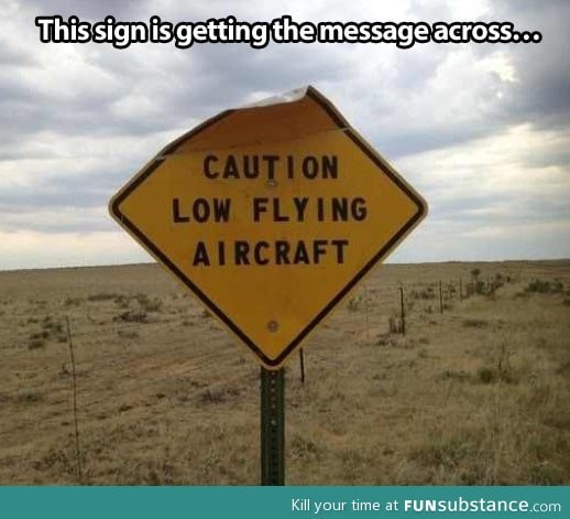 Beware of the plane