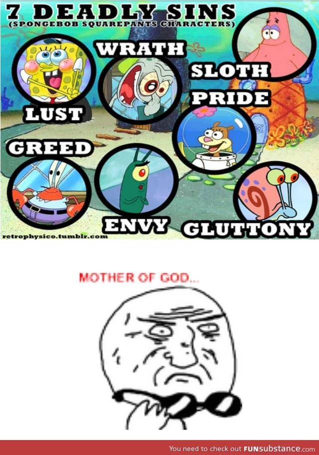 Spongebob's 7 sins