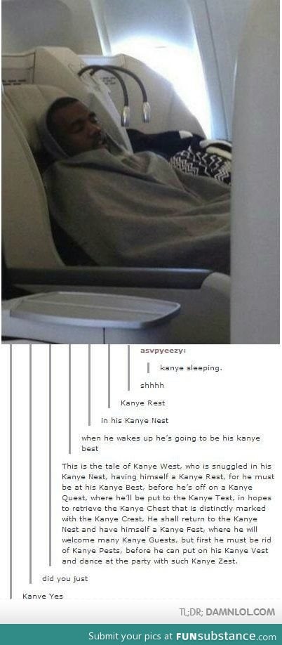 Shh… Yeezus is Sleeping