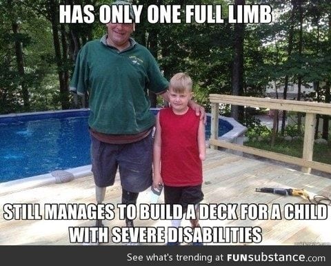 Good guy triple amputee