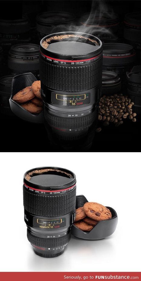 Camera lens cup