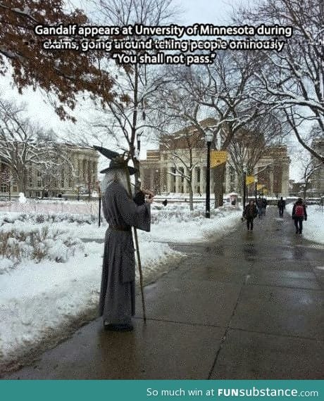 Thanks for the motivation, Gandalf