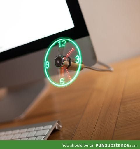 Usb fan clock