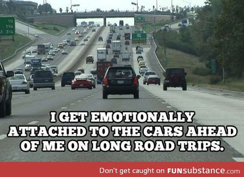 Every time I'm on the turnpike.