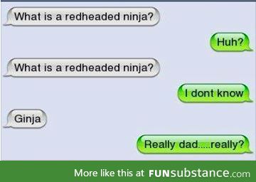 Red haired ninja...