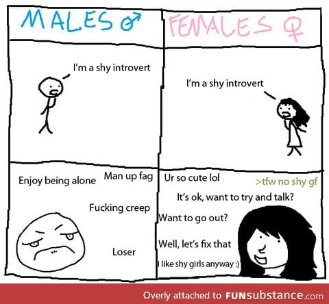 Male VS female introverts