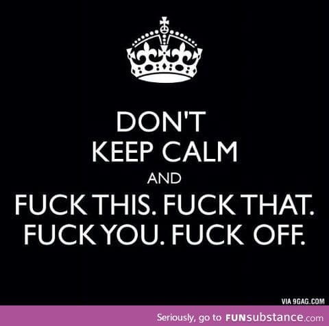 A realist keep calm poster...finally