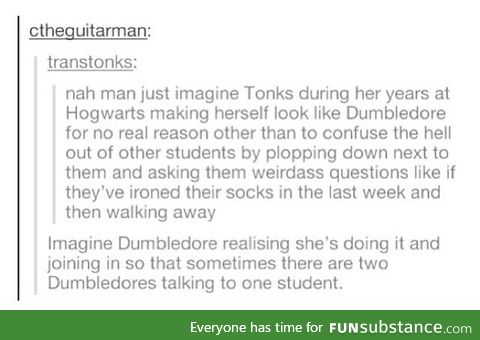 Tonks and Dumbledore