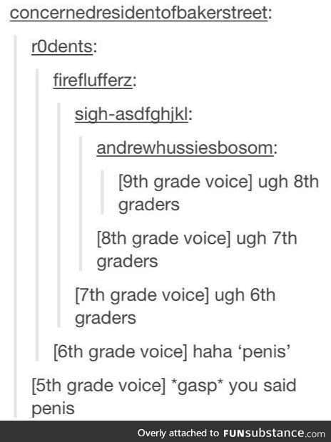 We are all 6th graders