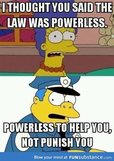 The Simpsons sums up America's law enforcement