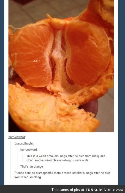 Orange you glad you don't smoke weed? ^.^