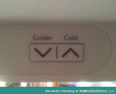 The temp controls in my fridge are the same as the ones in my heart