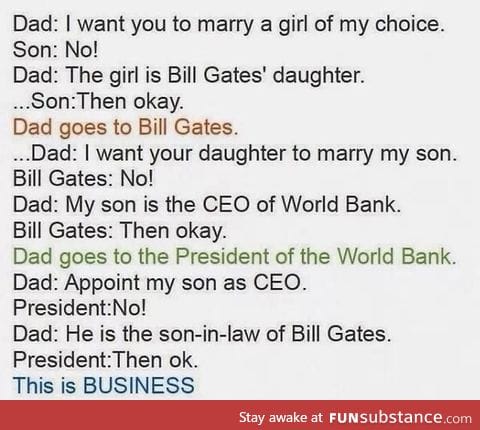 This is business