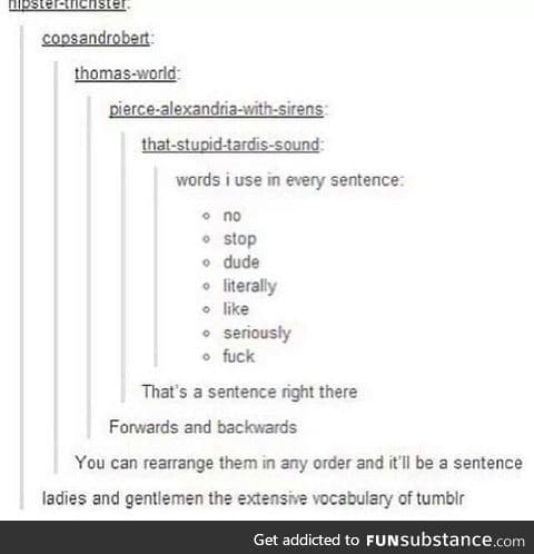 Tumblr Vocab