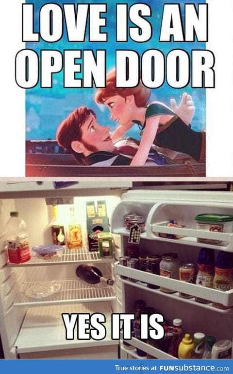 Love is an open door