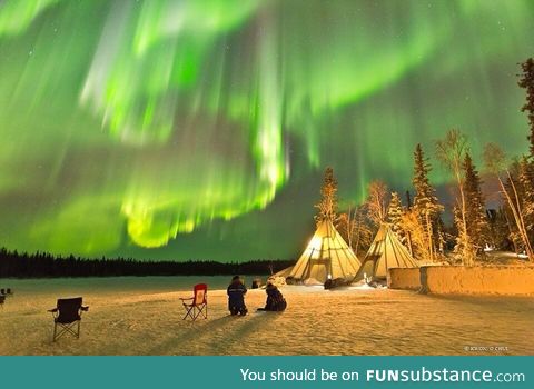 A night in Yellowknife, Canada