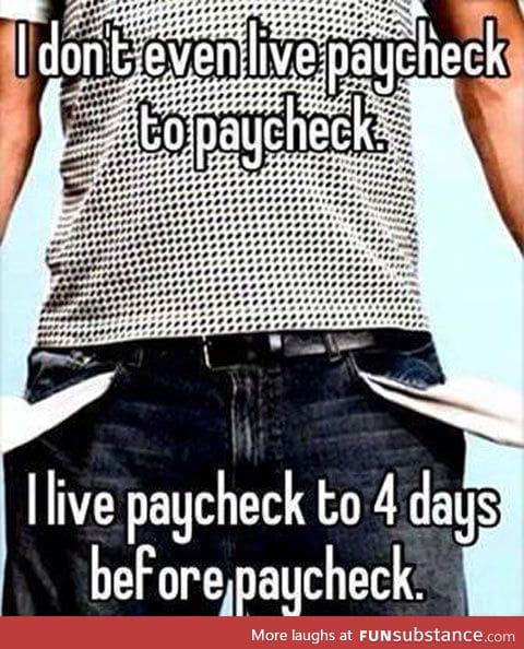 Living paycheck to paycheck