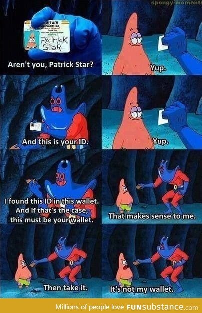 I never really understood Patricks logic