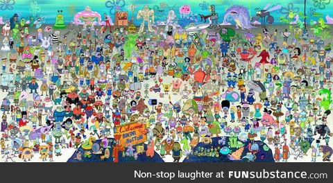 Everybody on SpongeBob, from 1999-2014.