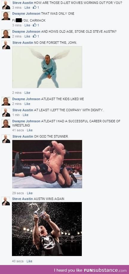 Facebook, the next Wrestlemania.