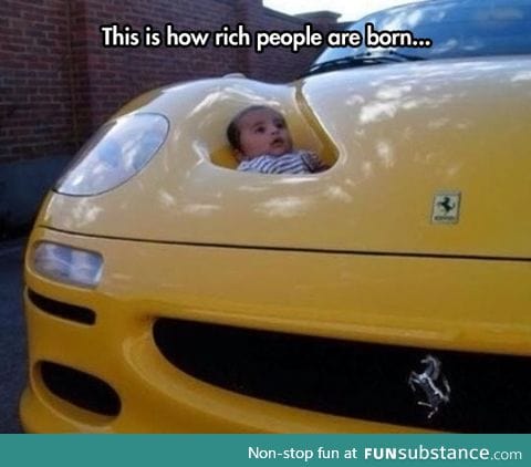 How rich people are born