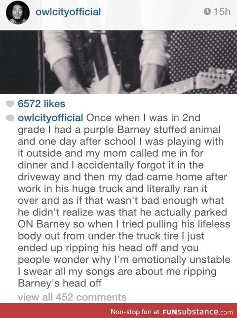 What you stumble upon in owl city's Instagram