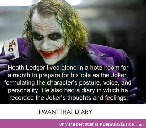 I need that diary!!