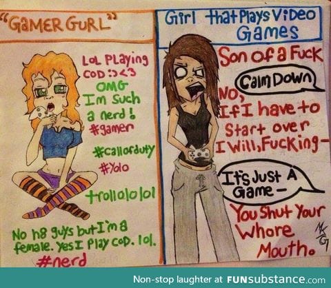 "GamerGurls" v/s Girls that play video games