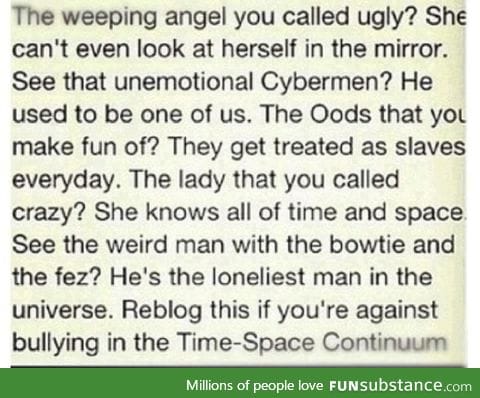 Whovian Bullying