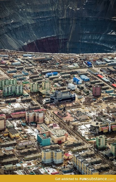 Mirny, Yakutia. (Open pit Diamond Mine)