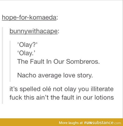 The fault in our lotions