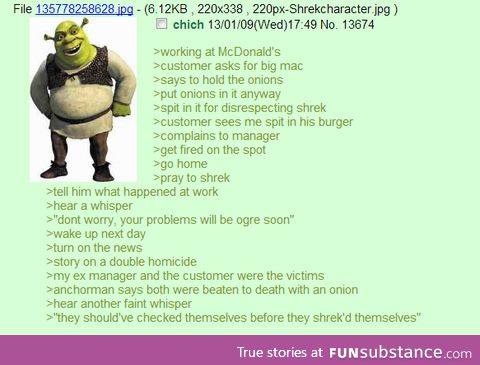 Check before you Shrek