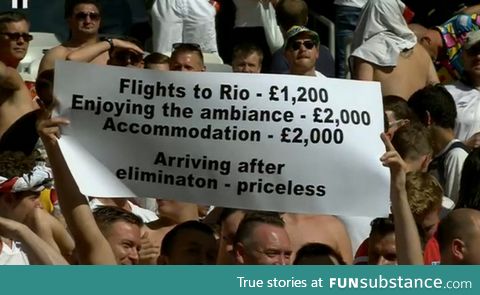 England fan at the world cup