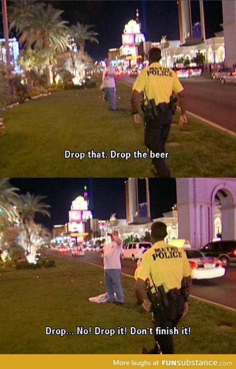 Drop the beer