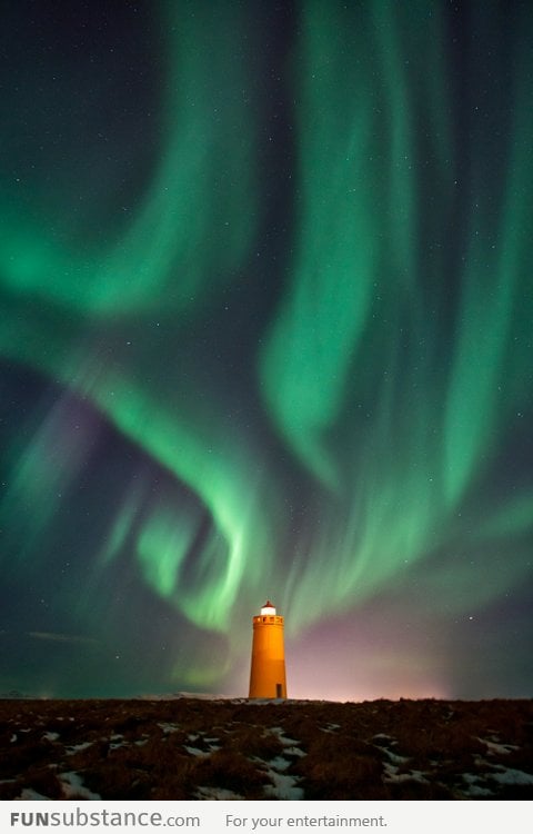 The North Pole During a Solar Storm