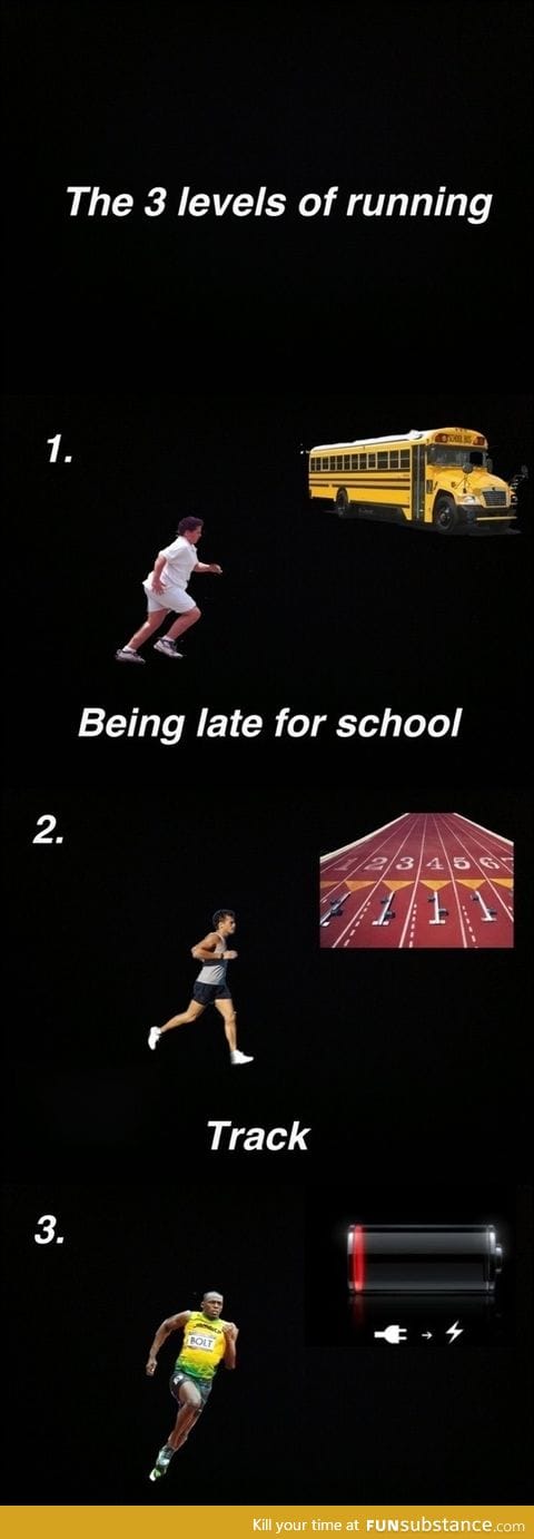 Three levels of running