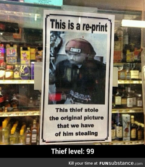 Thief stealing