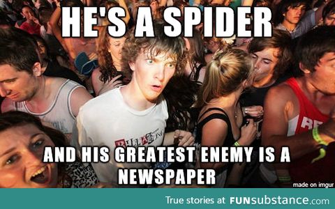 Just realized this about Spider-man. How could I be so blind?