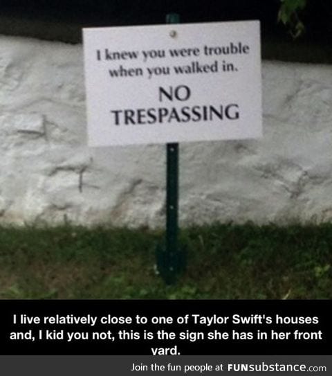 No trespassing