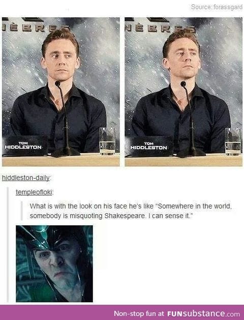 Hail Hiddleston *kneeling*