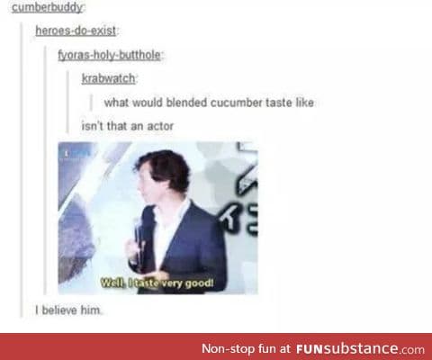 Cumberbatch is at it again