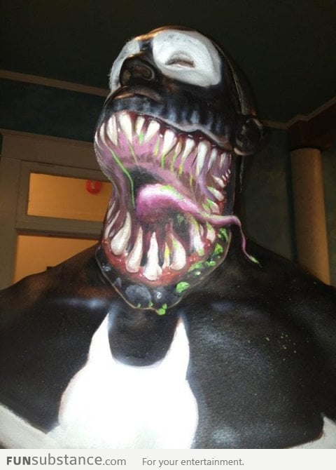 Awesome Venom Body Paint