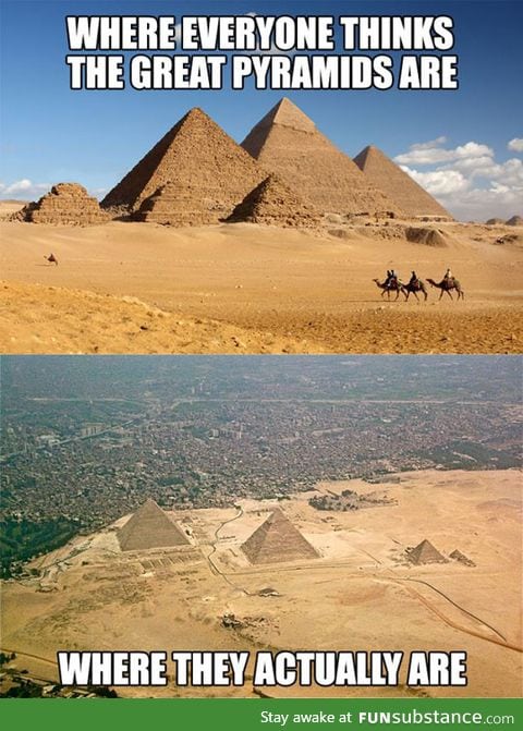 Now you know where the pyramids are